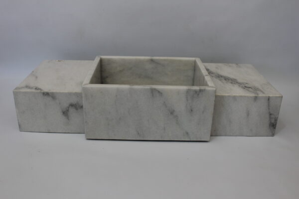 Mesada de Baño Mármol Blanco Royale - Imagen 4